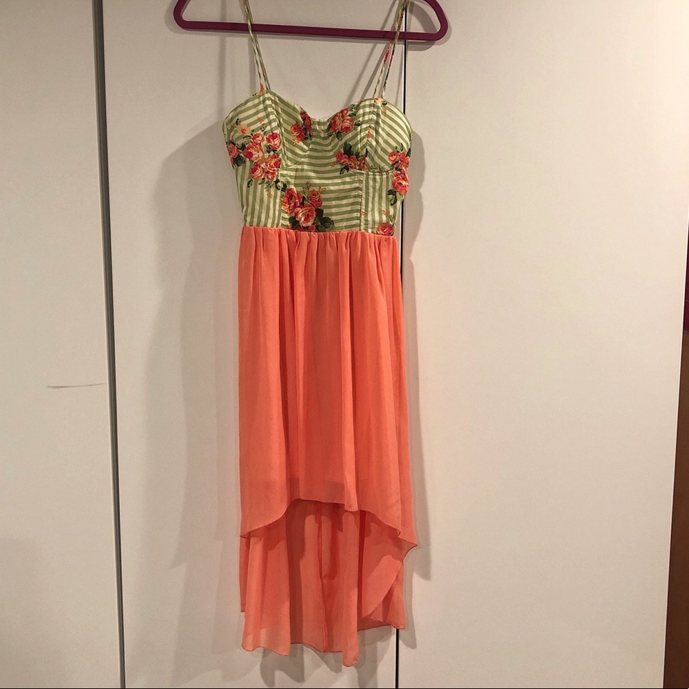 Colorful summer High-Low Dress